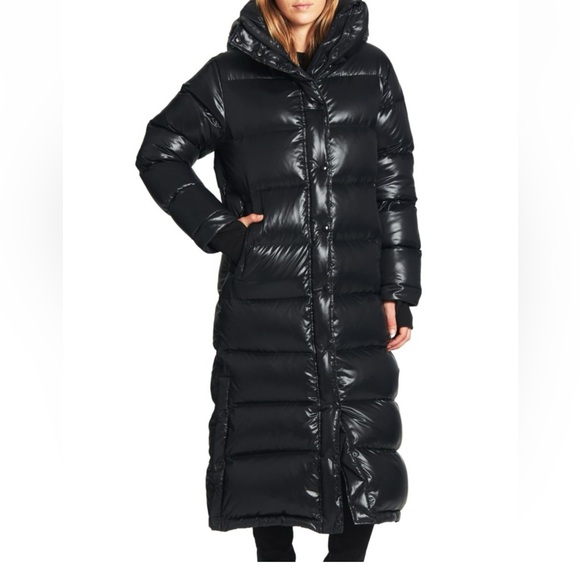 S13 Harper Hooded Water-Resistant Maxi Puffer Coat Size XS - Picture 3 of 7